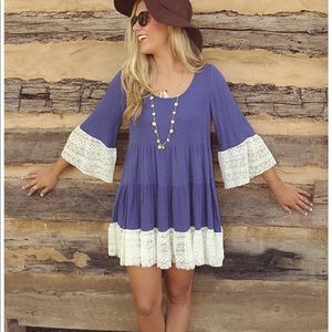 Bohemian Flare Sleeve Lace Tunic/Dress